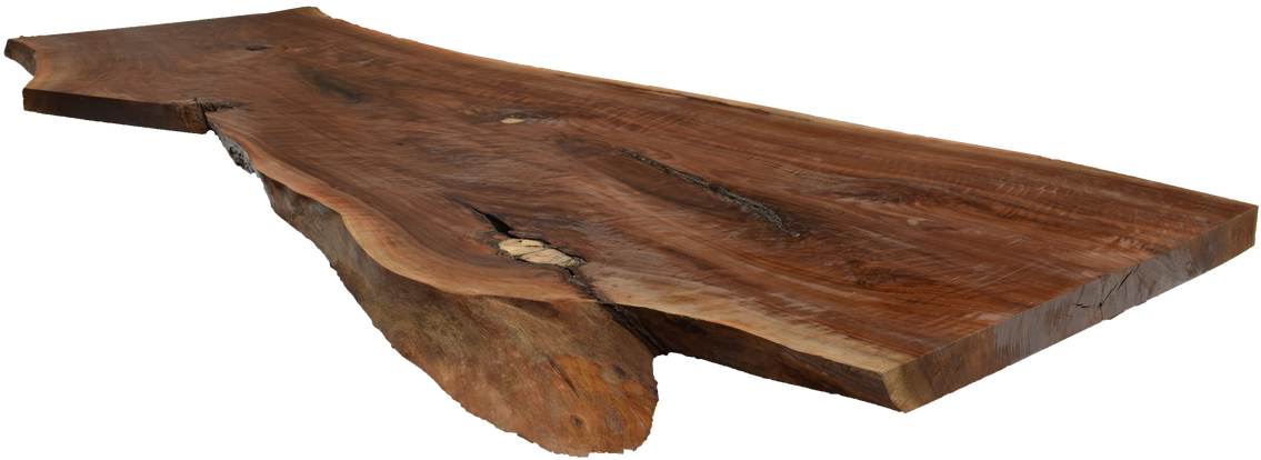 Walnut Live Edge Slab - Outdoor Bench (1280x853), Png Download