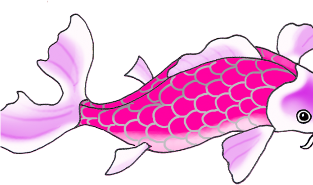 Koi Fish Clipart Simple - Koi (640x480), Png Download