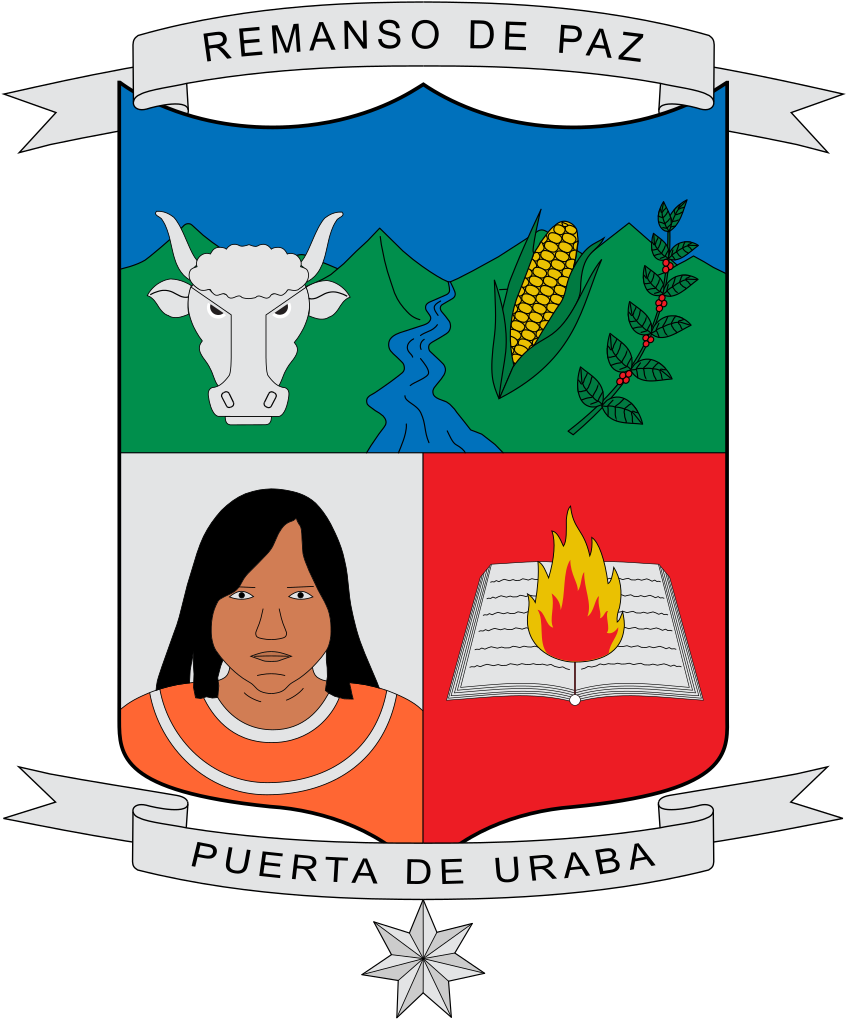 Escudo De Dabeiba - Bandera De Dabeiba (852x1024), Png Download