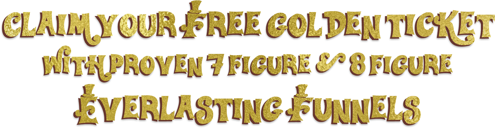 Get Your Free “golden Ticket” While You Can - Calligraphy (1803x475), Png Download