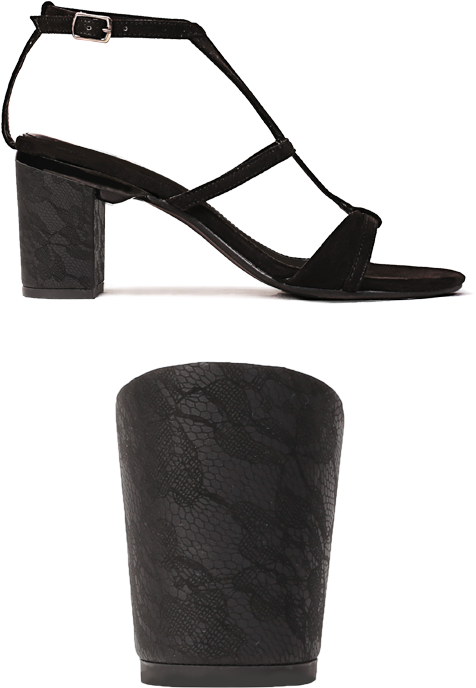 Black Lace 80s - Basic Pump (500x902), Png Download