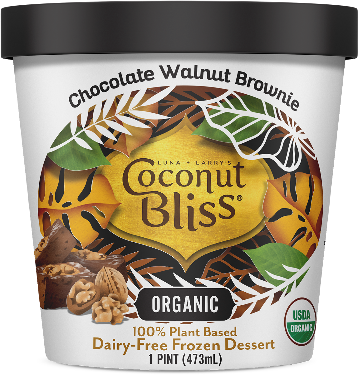 Chocolate Walnut Brownie - Ice Cream (1580x1200), Png Download