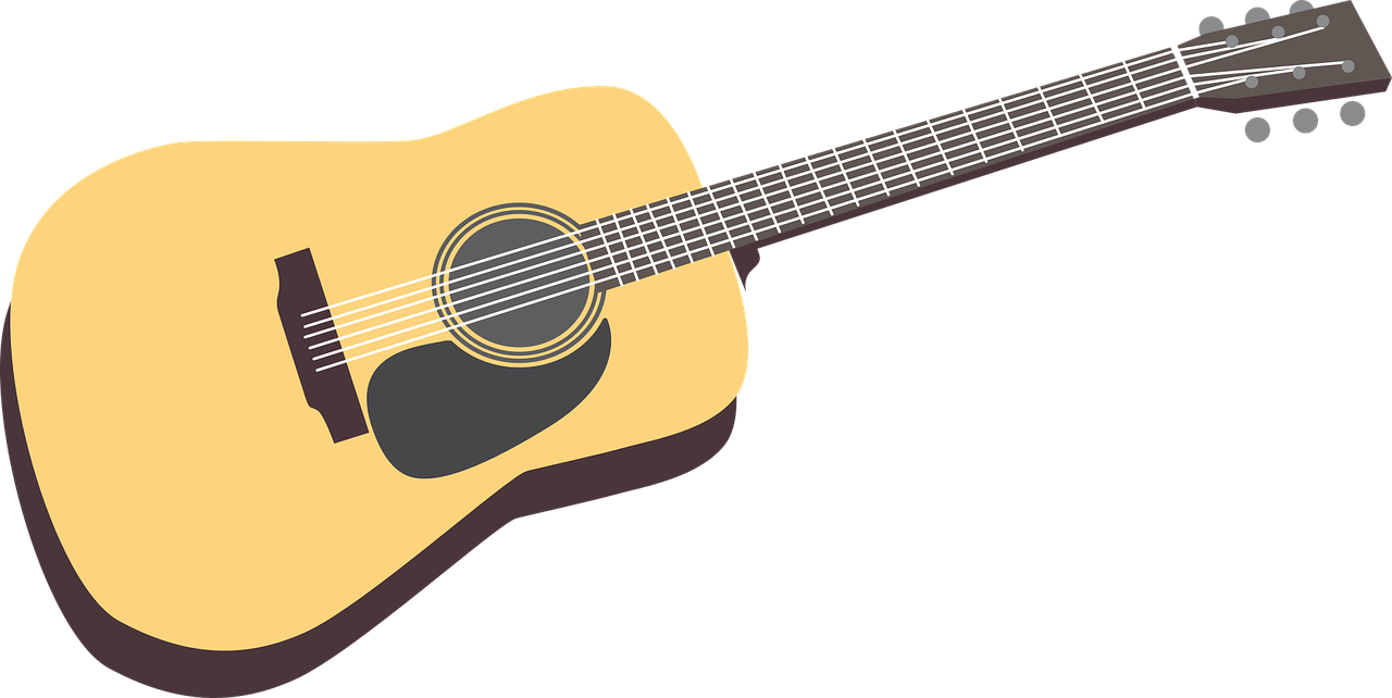 Vector Graphics,free Pictures, Free - Guitar (1280x642), Png Download