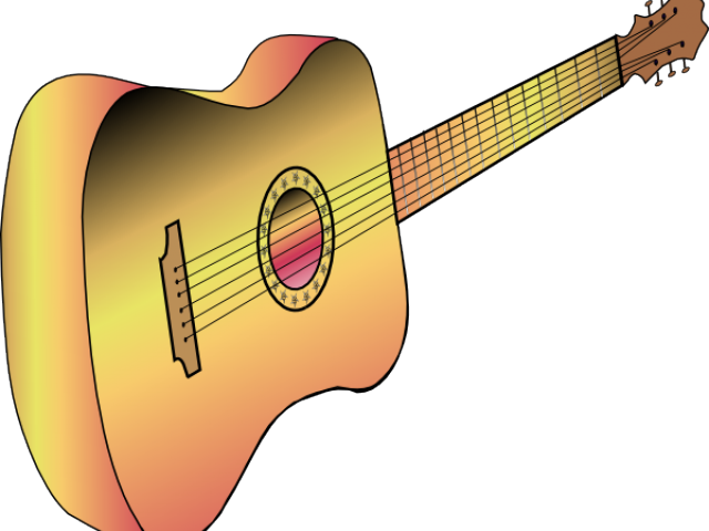 Vector Swirl Clipart Guitar - Guitar Clip Art (640x480), Png Download