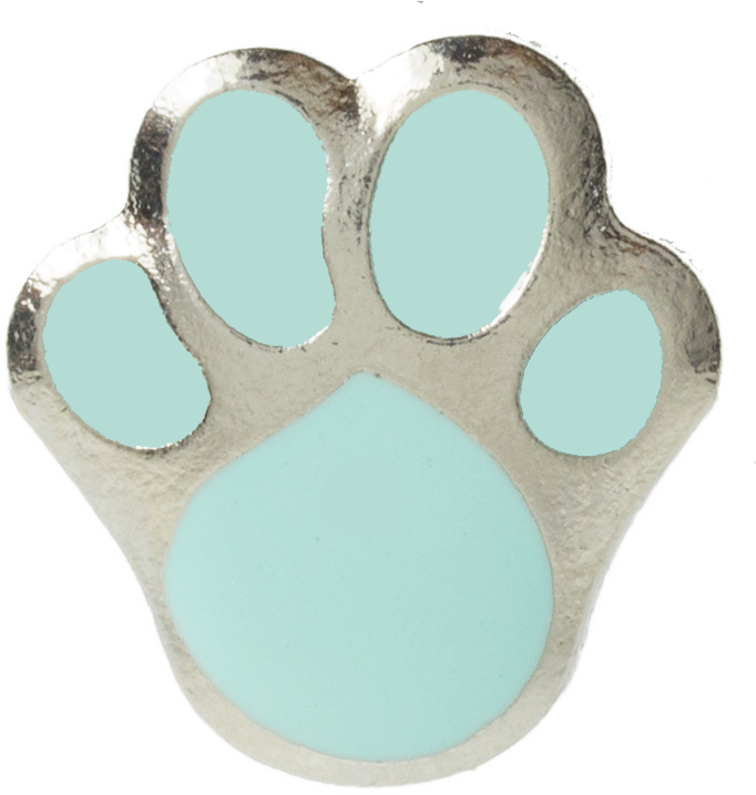 Dog Print Blue - Brass Knuckles (682x717), Png Download