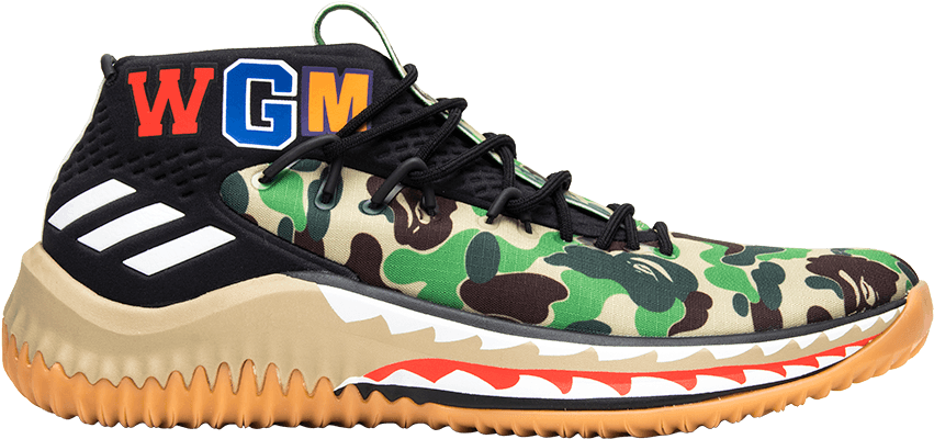 Adidas Dame 4 Bape (1000x1000), Png Download