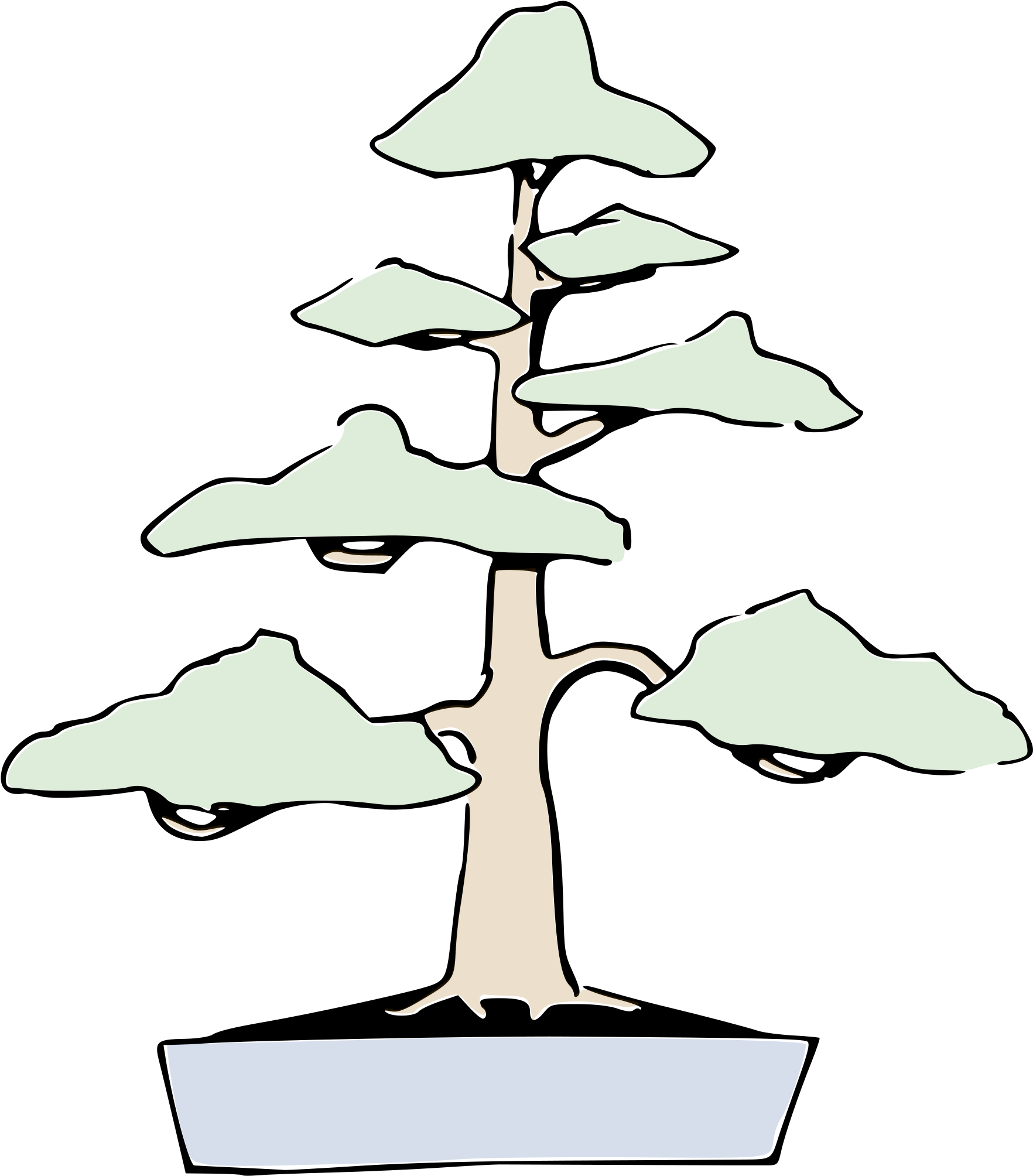 Illustrations[edit] - Formal Upright Bonsai (2000x2500), Png Download