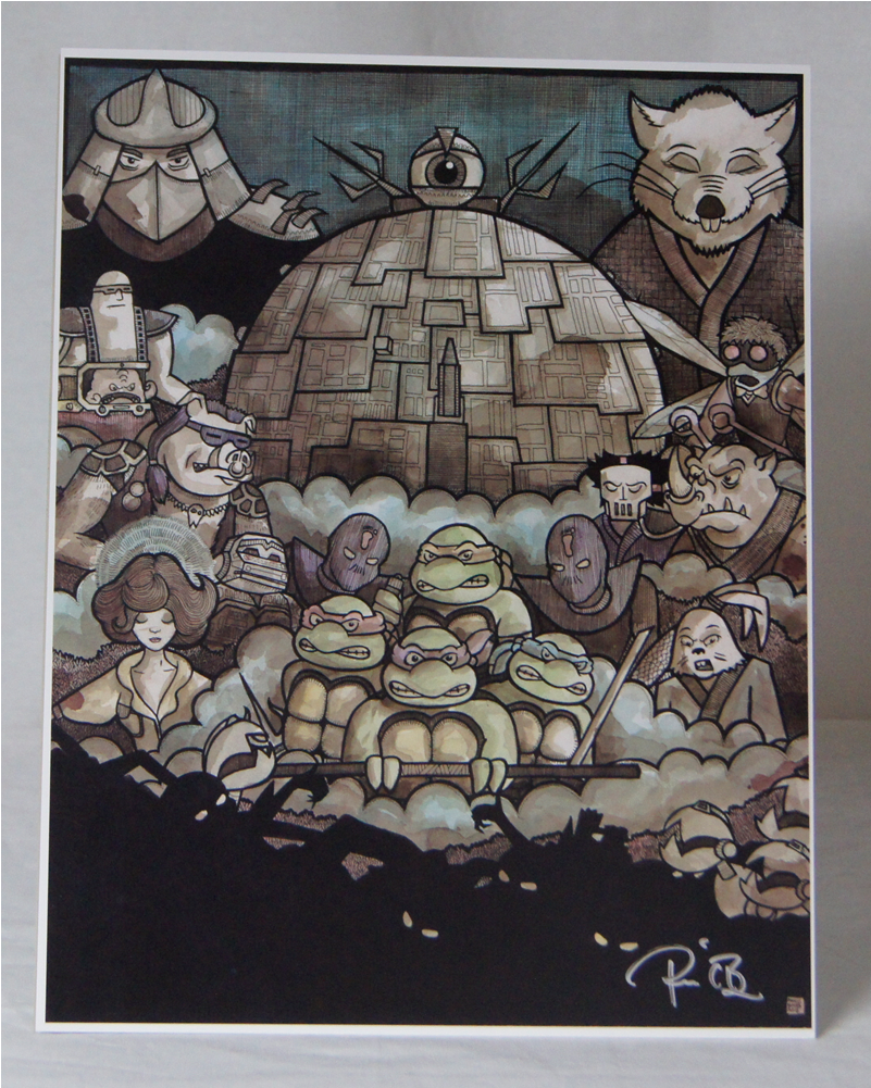 Teenage Mutant Ninja Turtles - Painting (1000x1000), Png Download