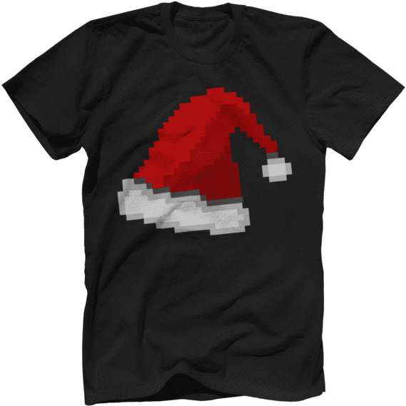 Pixel Santa Hat - Nobody Cares Unicorn (600x600), Png Download