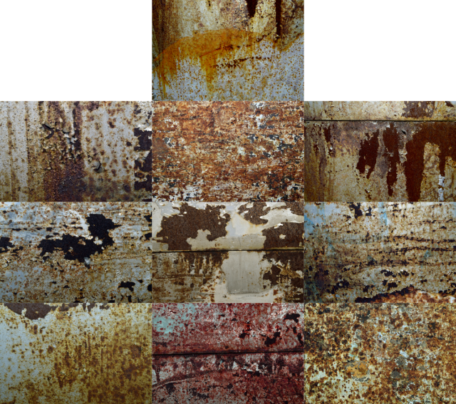 Extreme Rusted Metal Small ] - Wall (640x567), Png Download