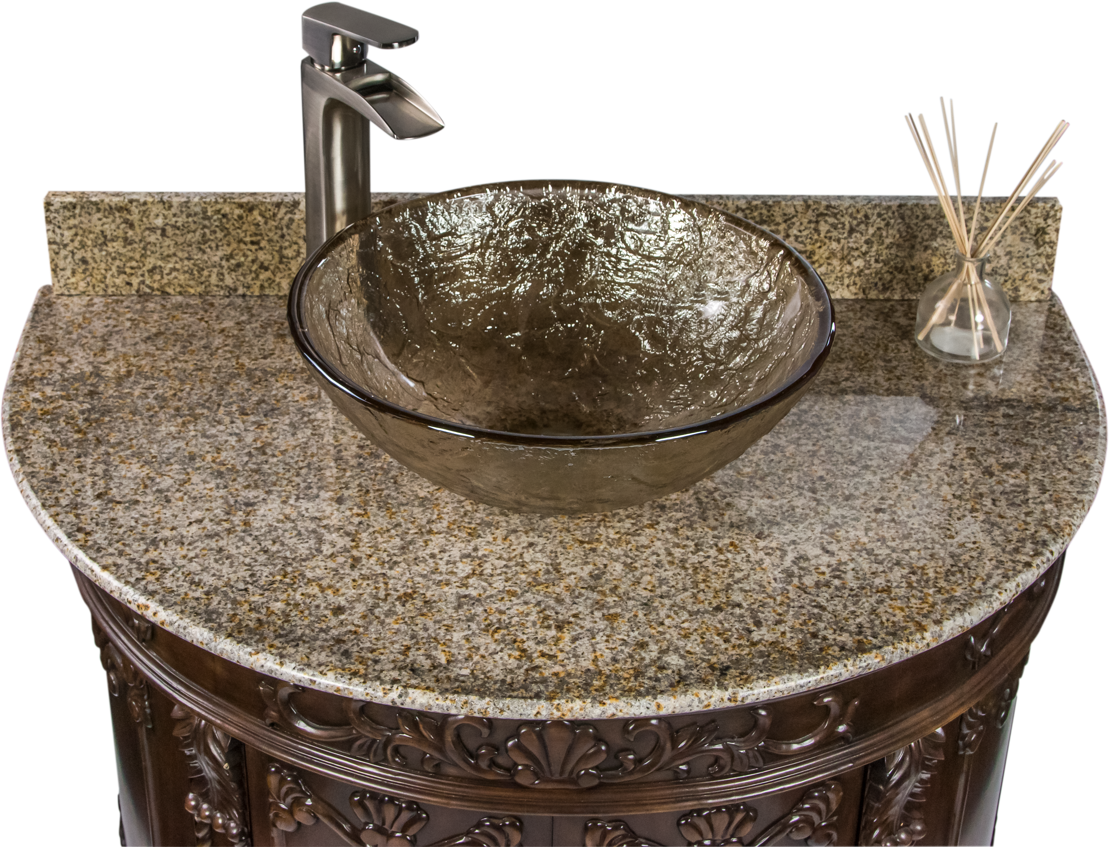 Semi Circle Vanity & Sink Package (3893x2974), Png Download