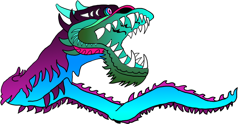 Chinese Blue Dragon - Chinese Dragon Gif Png (886x513), Png Download