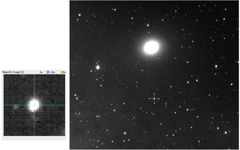 To Reasonably Estimate The Centre Of The Image Of A - Star (800x558), Png Download