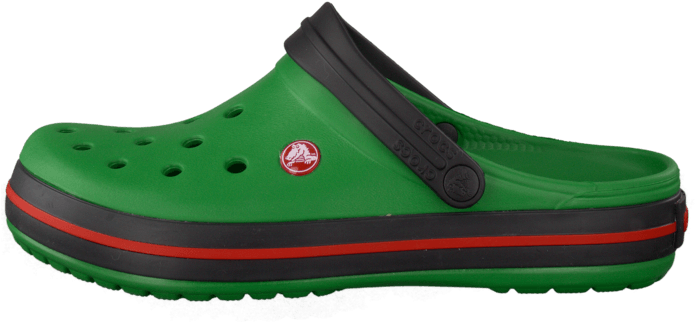 Köp Crocs Crocband Kelly Green/black Grön Skor Online - Slip-on Shoe (705x705), Png Download