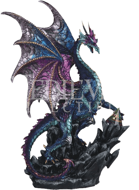 Blue Dragon With Prism Statue - Dragon (639x639), Png Download