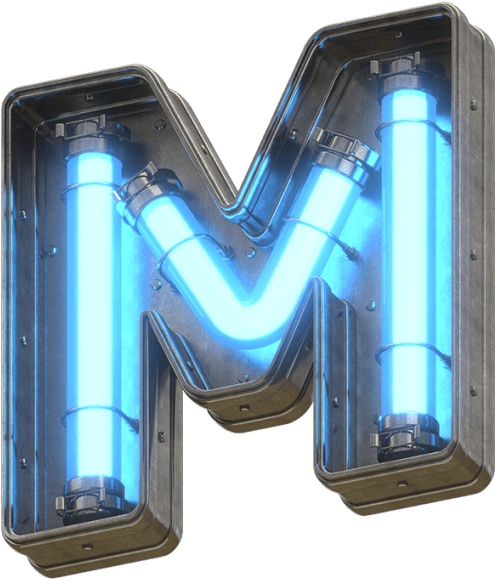 Blue Light Font - Plastic (595x595), Png Download