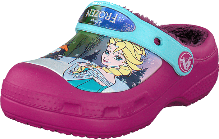 Crocs Children Cc Frozen Lined Clog Berry Children-etprt - Walking Shoe (705x448), Png Download
