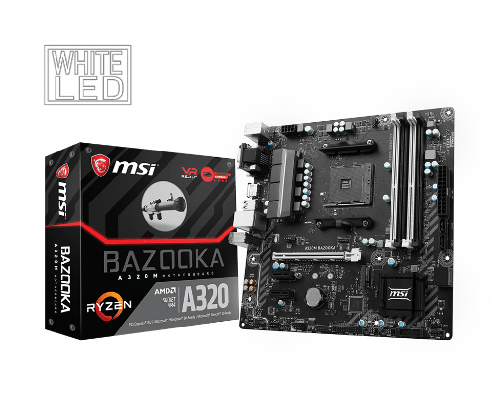 Amd A320 Motherboards A320m Bazooka - Motherboard Msi B350m Bazooka (1024x820), Png Download