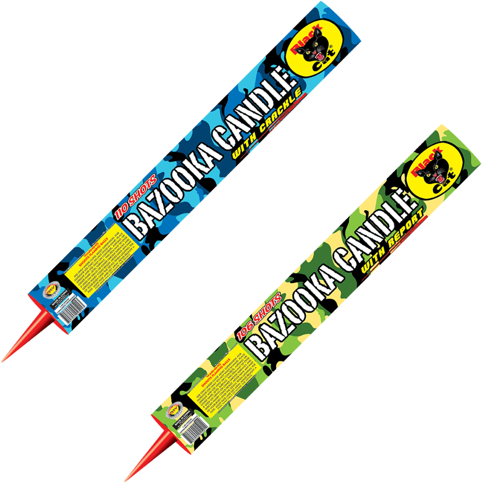 Bazooka Candles Bc - Black Cat (1024x1024), Png Download