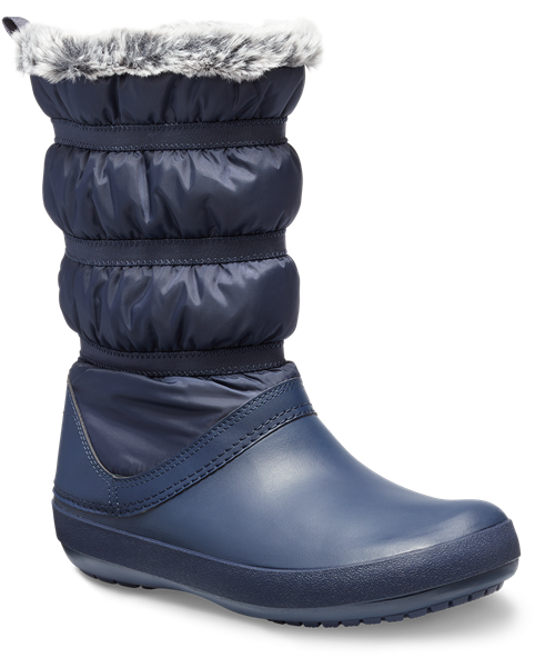 Crocs 205314-410 - Crocs Crocband Women's Winter Boot (515x600), Png Download