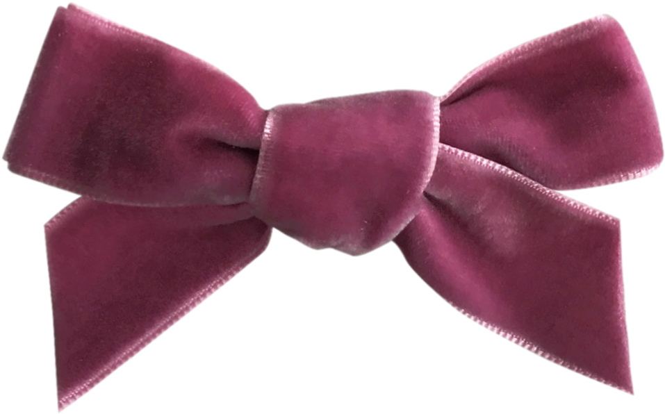 Image Of Dusty Lavender French Velvet Bow Clip - Satin (1500x1500), Png Download