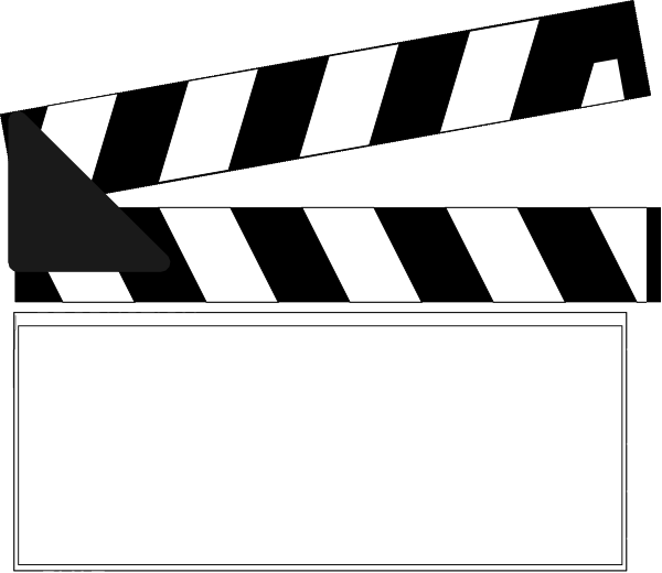 Movie Clapper Board (600x520), Png Download