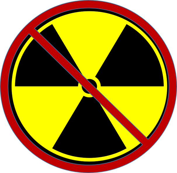 Radioactive Material - Radiation Symbol (606x592), Png Download
