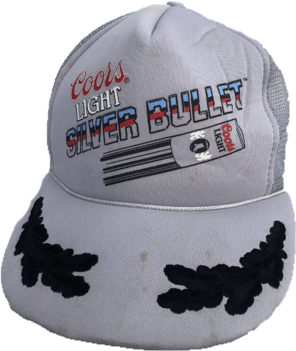 Coors Light Silver Bullet Vintage Mesh Trucker Snapback - Silver Bullet (726x795), Png Download