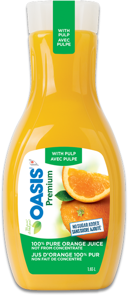 Orange Juice Carton Png - Jus D Orange Oasis (300x600), Png Download