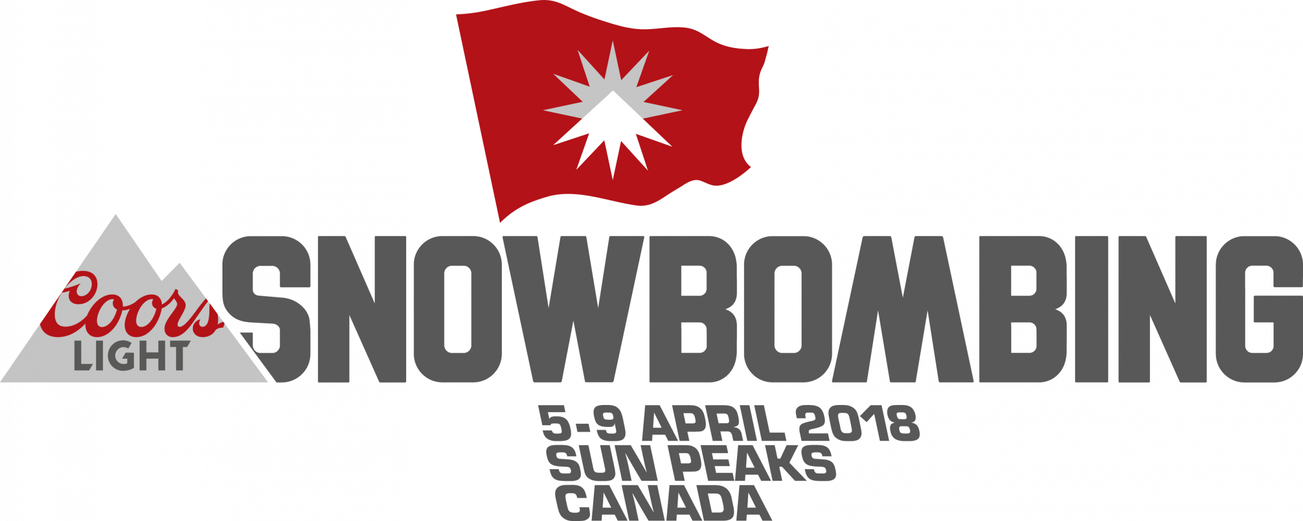 B100 Presents Snowbombs Away - Coors Light Pint Glass Clear (2560x1024), Png Download