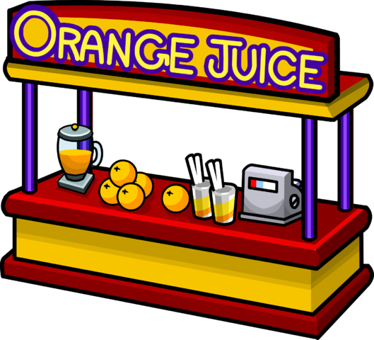 Orange Juice - Club Penguin (529x480), Png Download