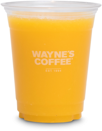 Orange Juice - Wayne's Coffee (1000x978), Png Download