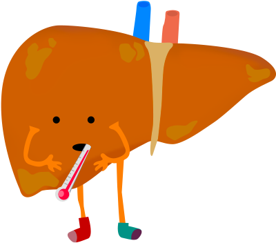 Graphic Acute Disease Free On Dumielauxepices Net - Sick Liver Cartoon Png (600x547), Png Download