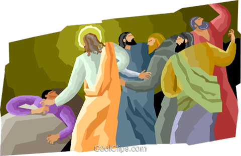 Jesus Healing The Sick Royalty Free Vector Clip Art - Jesus Healing The Sick Clipart (480x312), Png Download