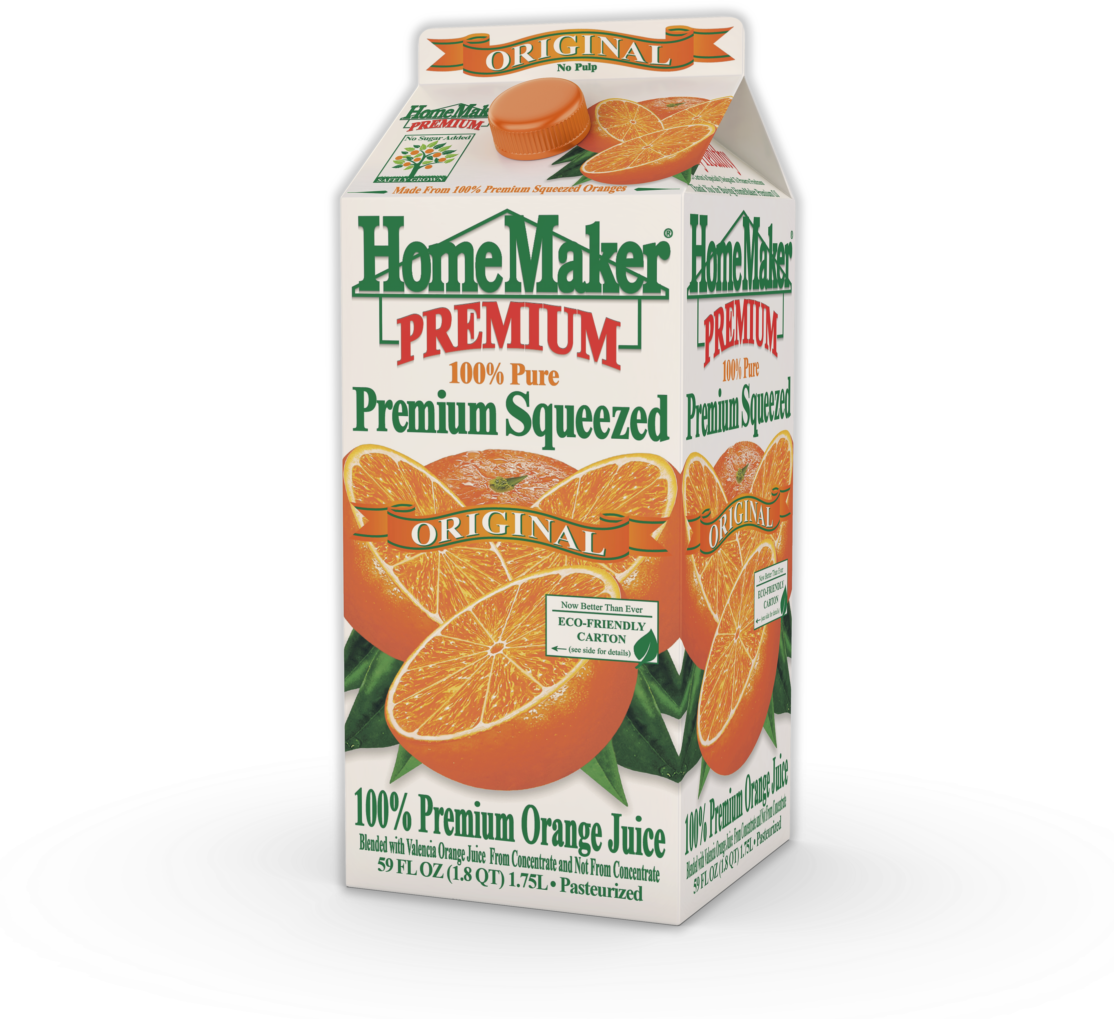 Homemaker, Premium Squeezed Original Orange Juice, - Homemaker Orange Juice, 100% Florida, Original - 59 (4500x4500), Png Download