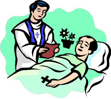 Anointing Of The Sick - Anointing Of The Sick Cartoon (386x343), Png Download