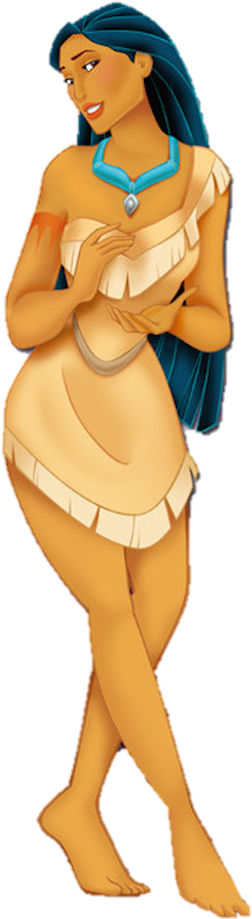 Pocahontaspose2 - Pocahontas Transparent (355x1080), Png Download