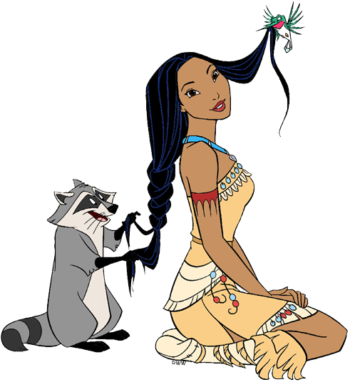 Meeko Pocahontas, - Pocahontas Meeko And Flit (491x536), Png Download