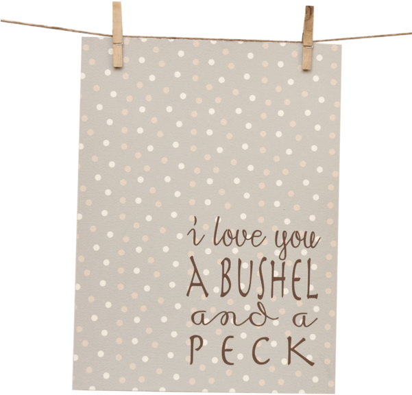 Com Whimsical Sentiments Become Chic Wall Art With - Bushel And A Peck Polka Dots Hand Towel (600x600), Png Download