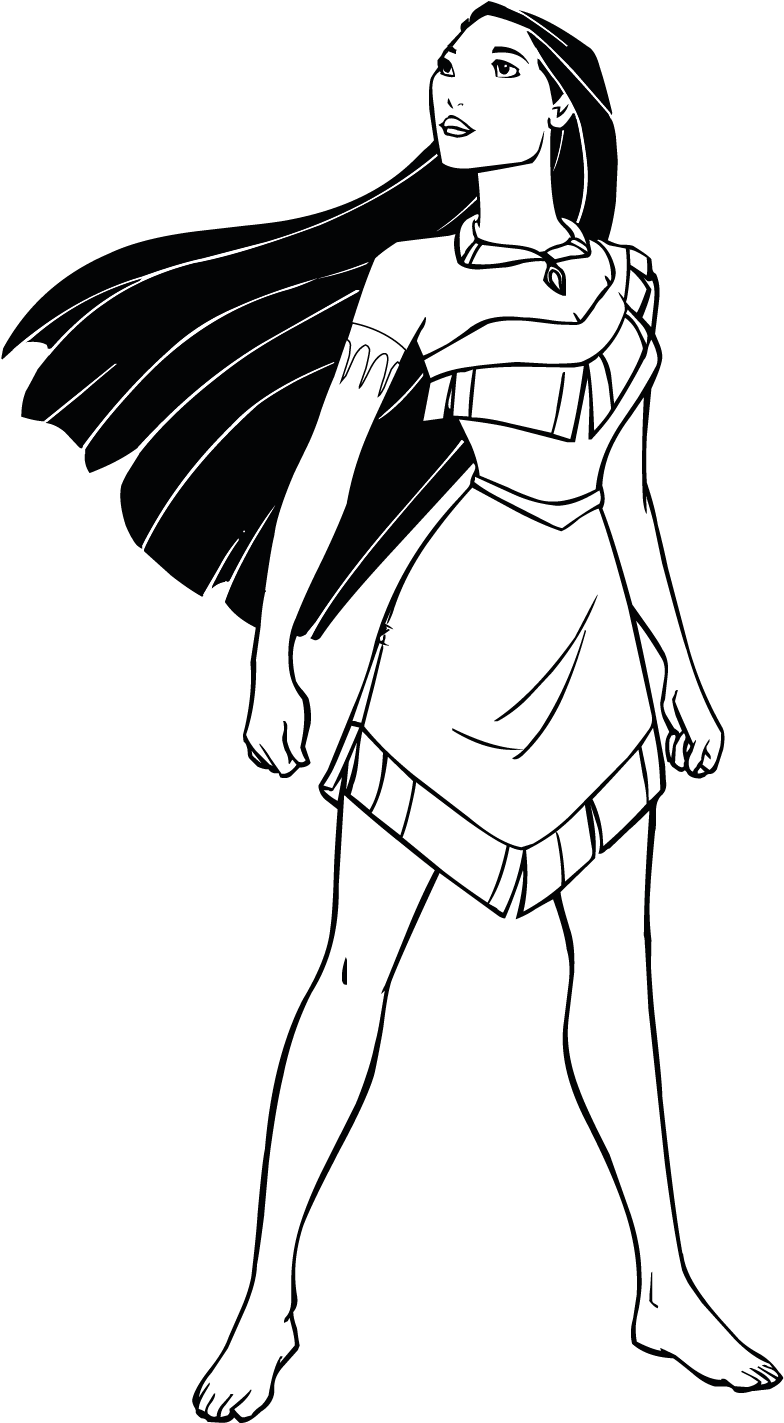 Pocahontas - Pocahontas In Black And White (812x1438), Png Download