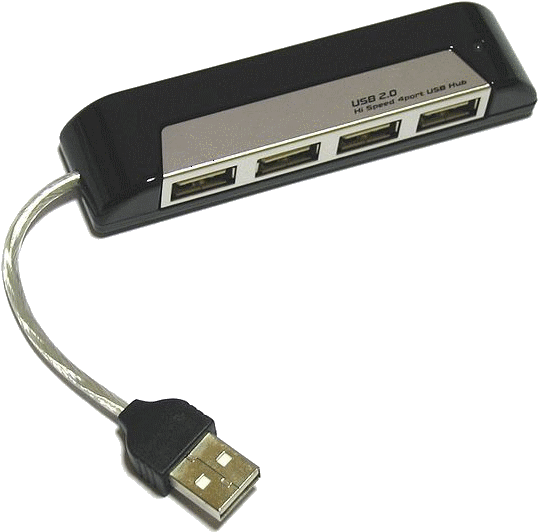Sanwa Supply Usb-hub217bk - Usb Hub Png (800x600), Png Download