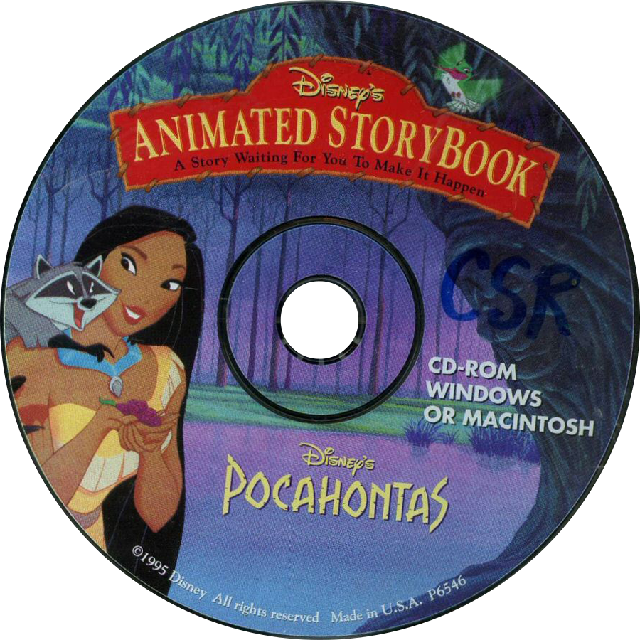 Disney's Animated Storybook - Disney Animated Storybook Pocahontas [pc/mac Game] (900x900), Png Download