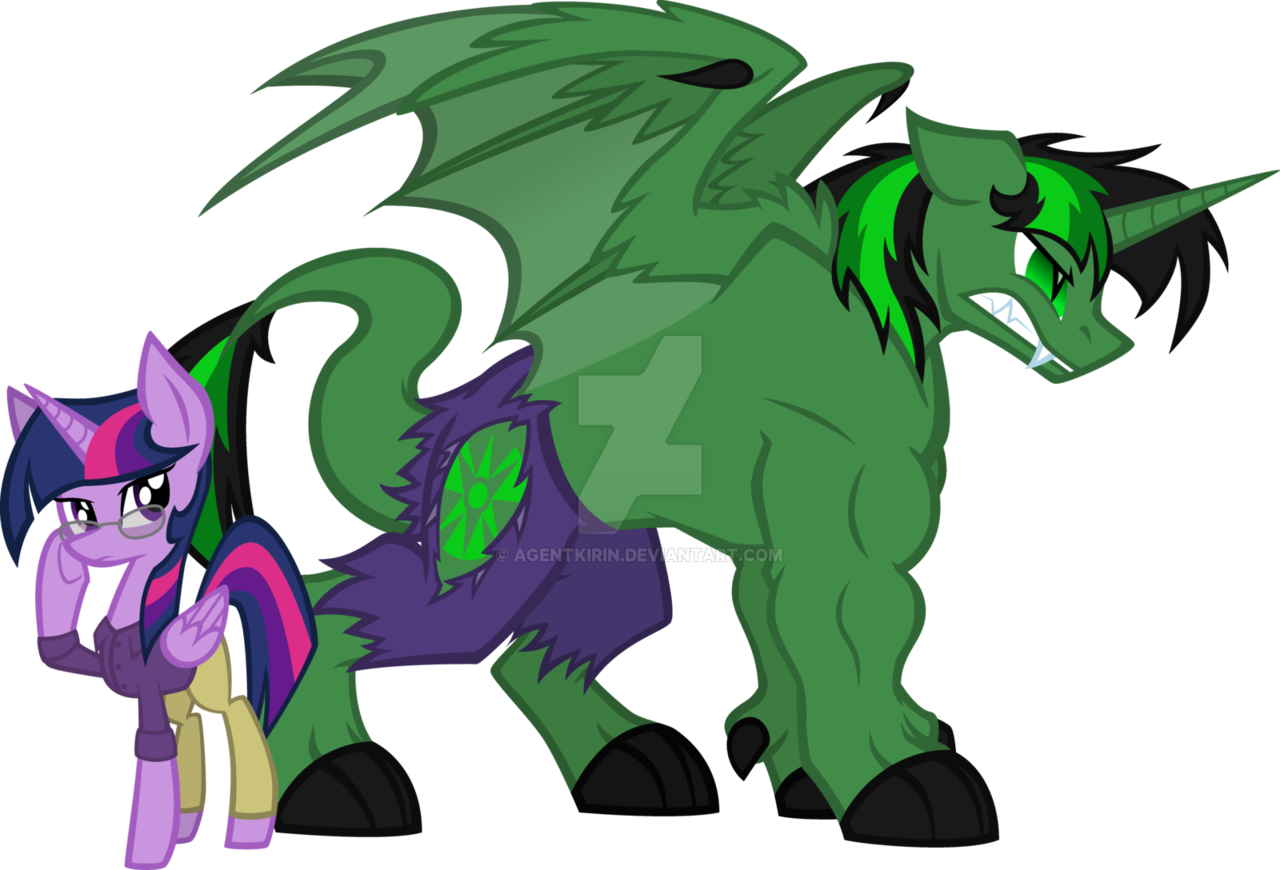 You Can Click Above To Reveal The Image Just This Once, - Twilight Sparkle Hulk Dragon (1280x870), Png Download