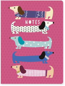 Sausage Dog Selection Chunky A6 Notebook - Go Stationery Sausage Dog A6 Spiral Notebook (480x480), Png Download