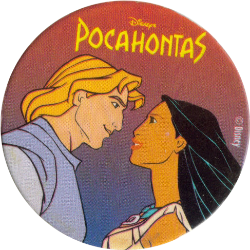 Fun Caps > Pocahontas 002 John Smith & Pocahontas - Pocahontas Poster Movie C 27 X 40 (500x500), Png Download