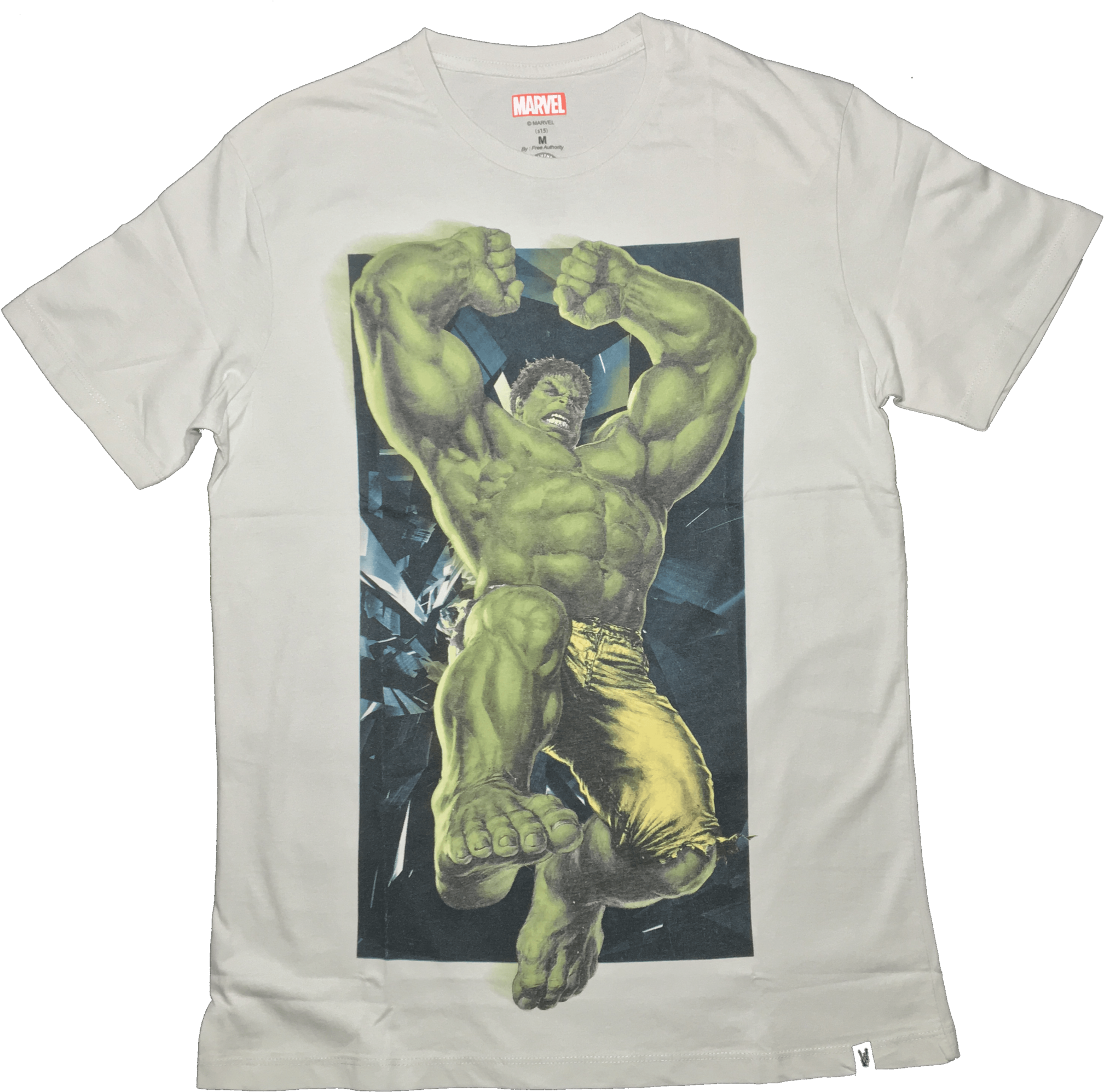 Incredible Hulk Light Grey T Shirt Bio World Www (2048x2036), Png Download