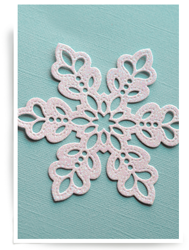 Glitz Snowflake Layer C - Doily (400x510), Png Download