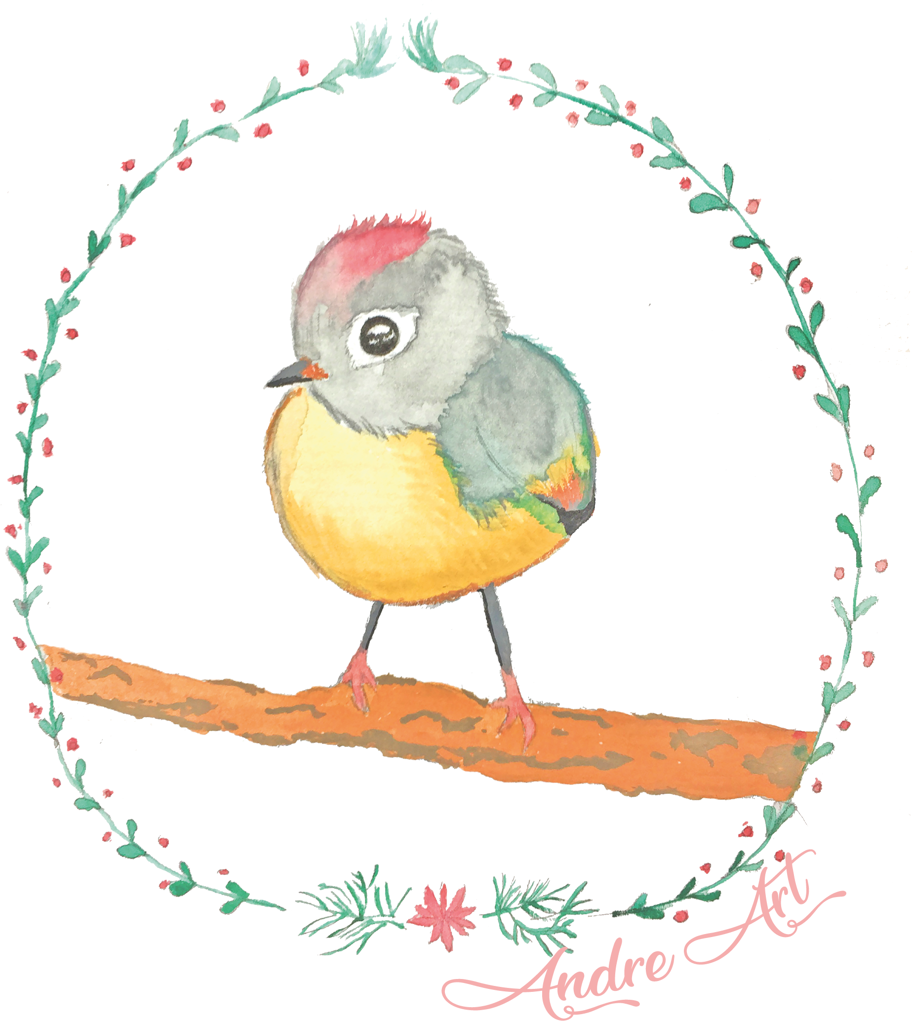 Poster Ave De Acuarela / Prints Bird Watercolor • Andreart - Turkey (2550x3300), Png Download