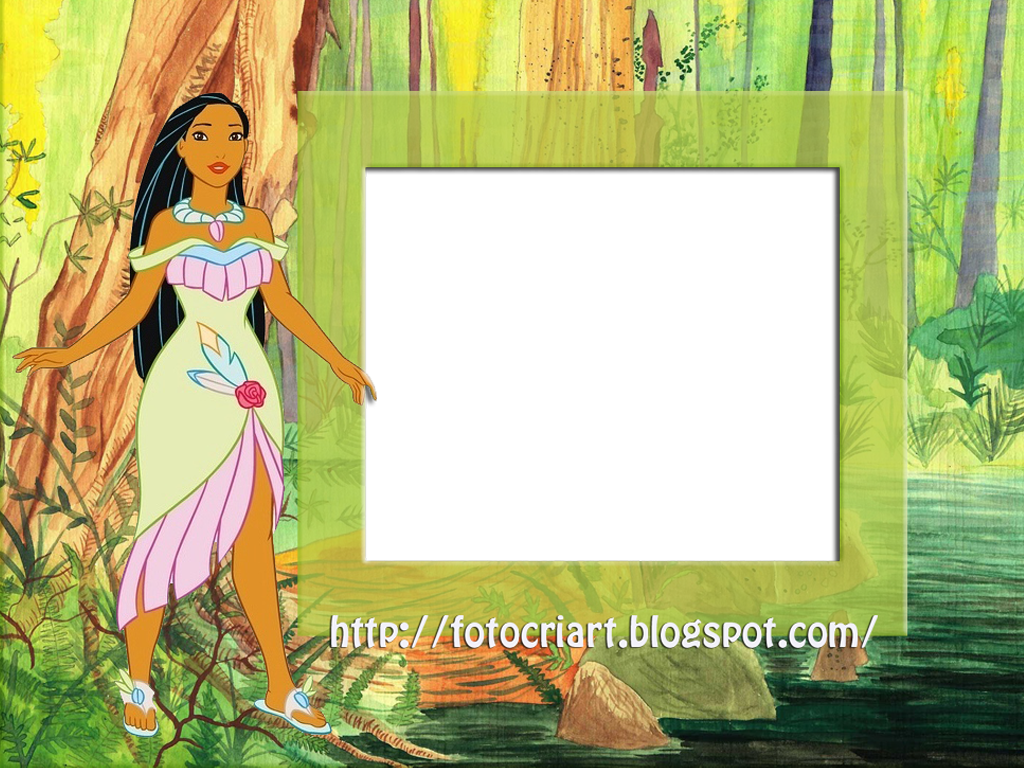 Molduras Da Princesa Pocahontas - Illustration (1024x768), Png Download
