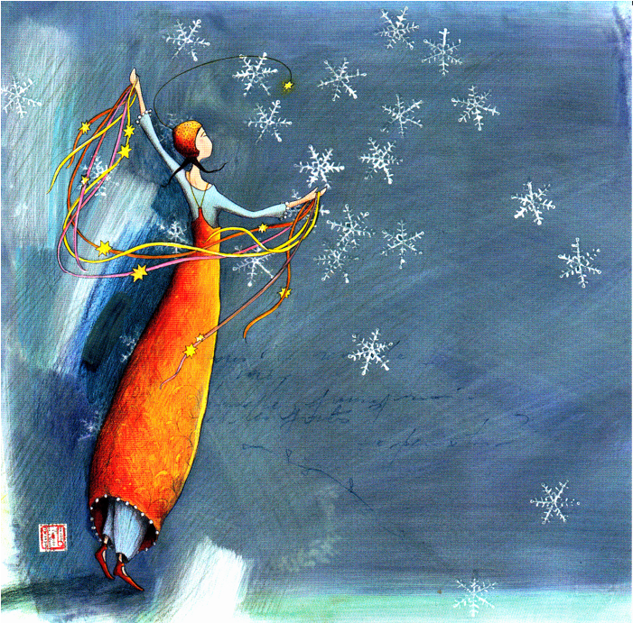 Gaelle Boissonnard, "snowflakes And Stars" - Gaelle Boissonnard (800x800), Png Download